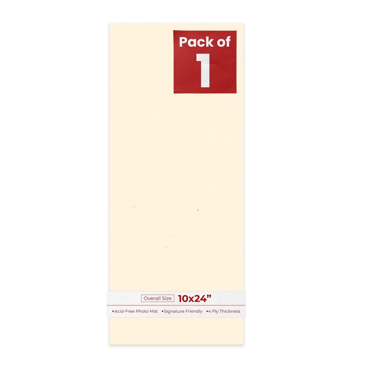 Bamboo Beige 10x24 Uncut Mat Board - Blank Sheets, No Opening